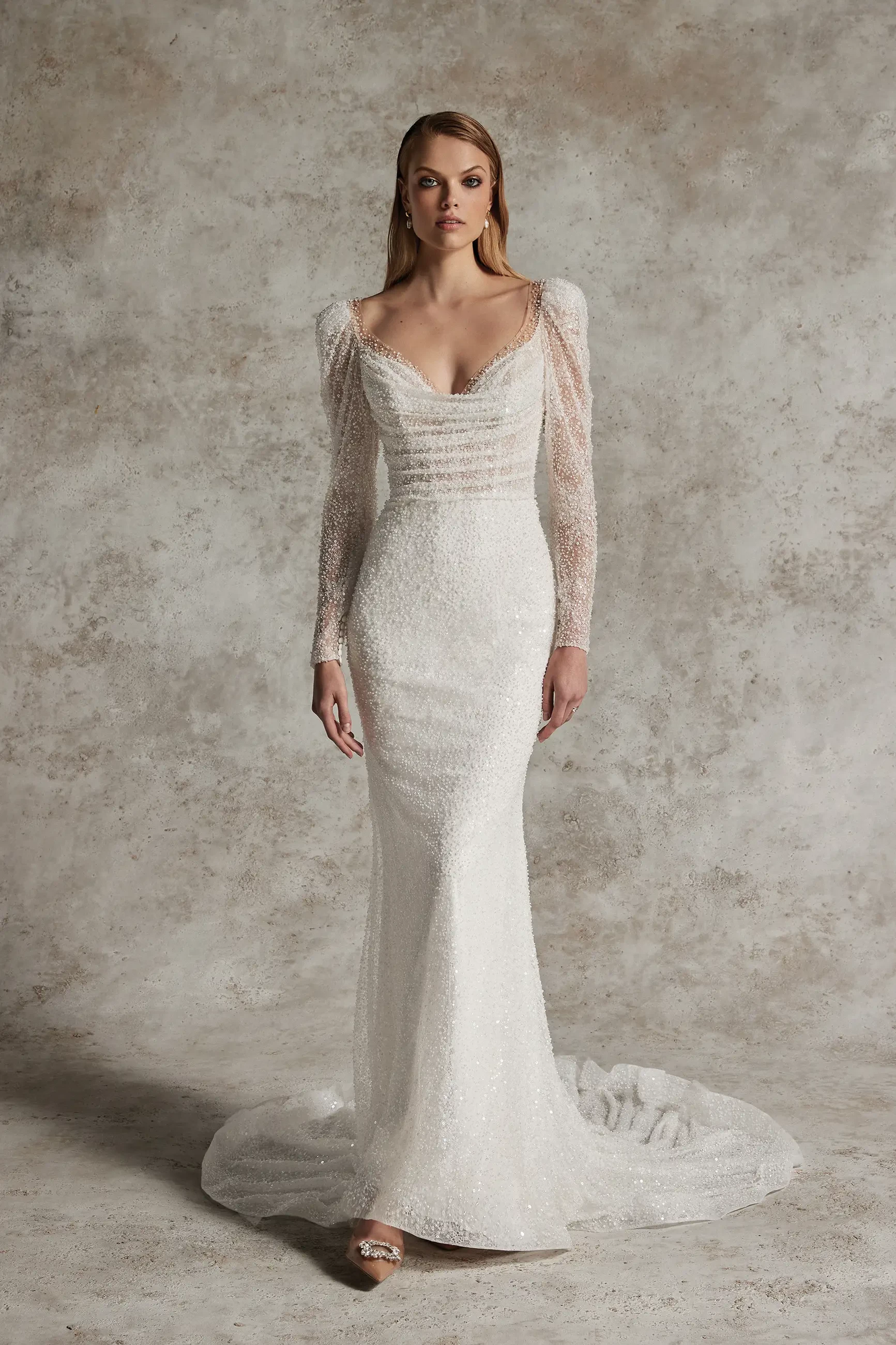 A Closer Look at Alencon and Chantilly Magic in December Weddings Image
