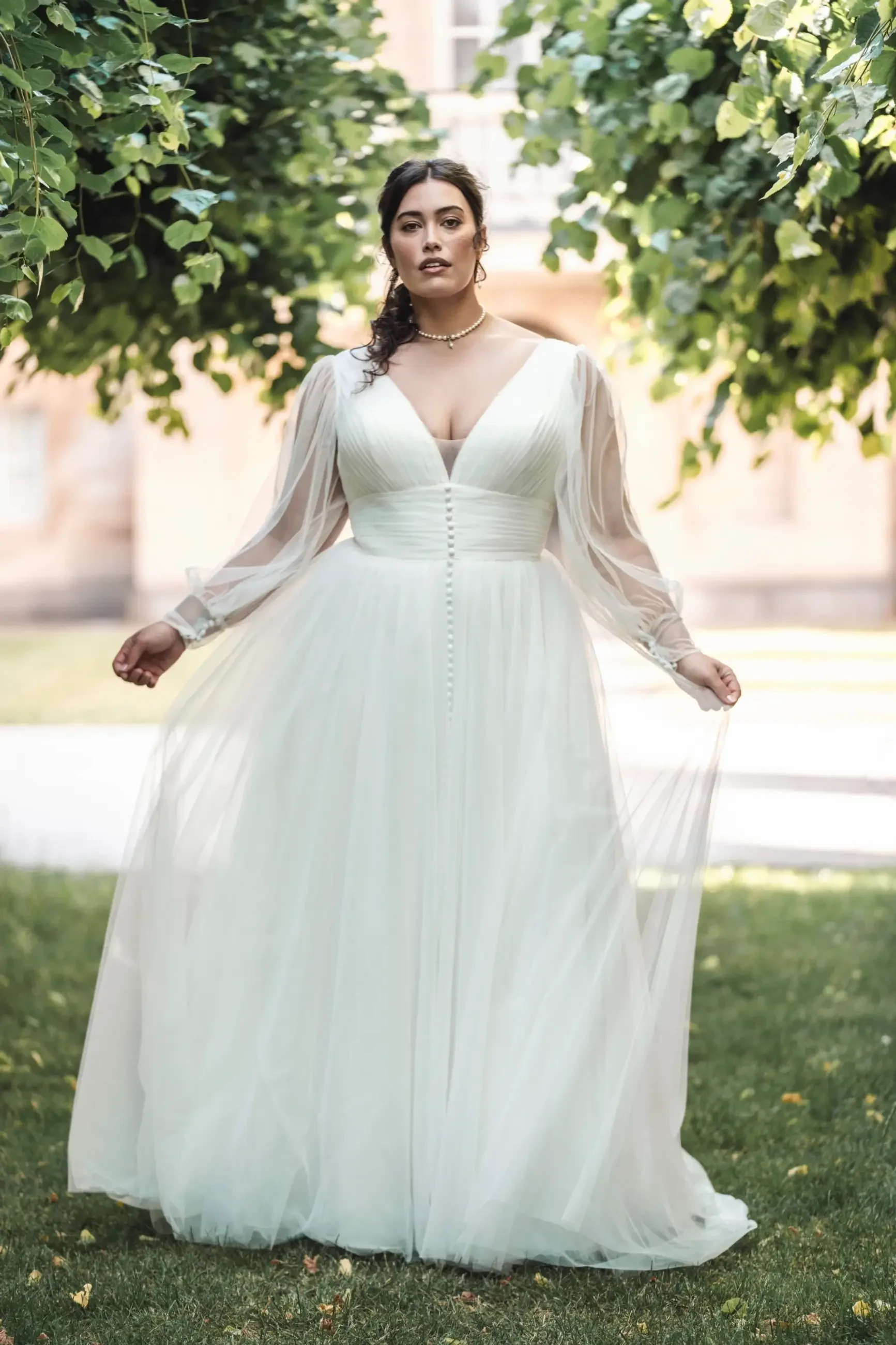 From Screen to Aisle: Incorporating Bridgerton Style with Allure Bridal Dresses Image