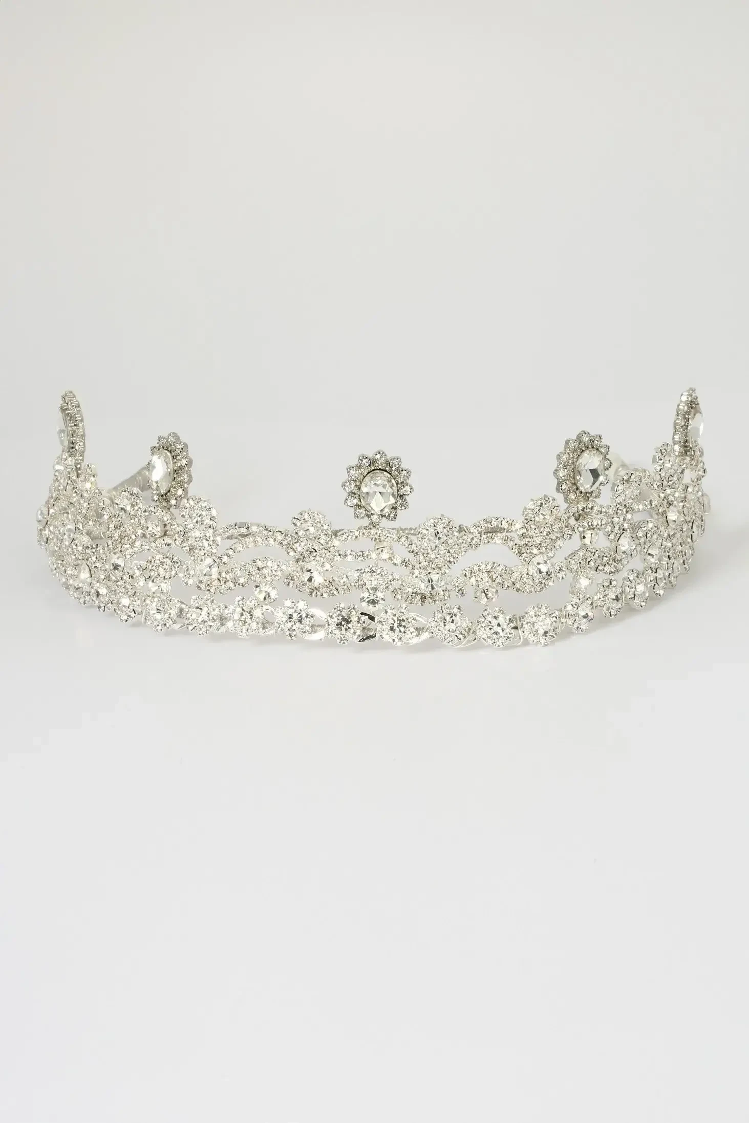 image shows a bridal tiara