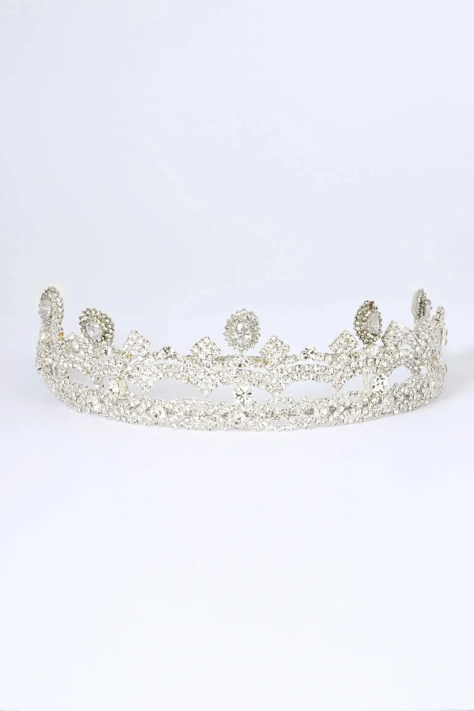 image shows a bridal tiara