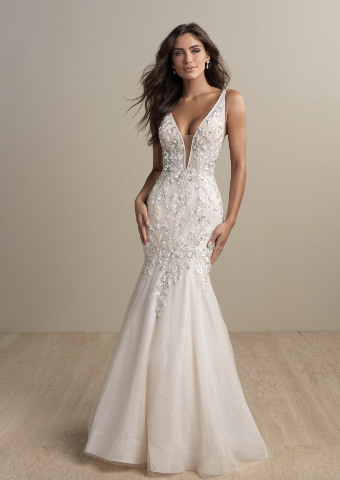 Abella E151 - Nadine- Abella by Allure Bridals #0 default Champagne/Ivory/Nude thumbnail