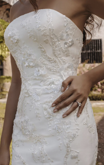 Allure Bridals Style: E362-Tokyo -Includes Overskirt - Abella by Allure Bridals #4 Ivory thumbnail