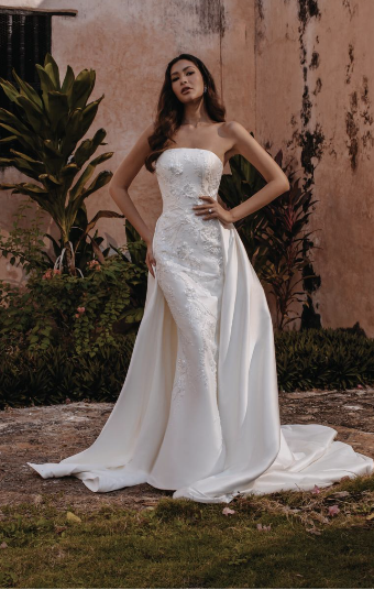 Allure Bridals Style: E362-Tokyo -Includes Overskirt - Abella by Allure Bridals #5 Ivory thumbnail