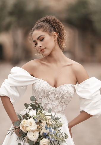 Allure Bridals Style: A1250 -- Includes Detachable Puff Sleeves- Allure Bridals #1 Ivory/Champagne/Nude thumbnail