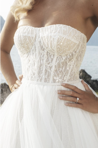Allure Bridals Style: E405-Stella - Abella by Allure Bridals #1 Ivory/Nude thumbnail
