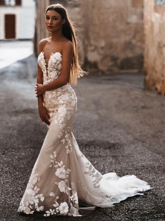 Allure Bridals Style: E161 - Zara- Abella by Allure Bridals #0 default Champagne/Ivory/Nude thumbnail