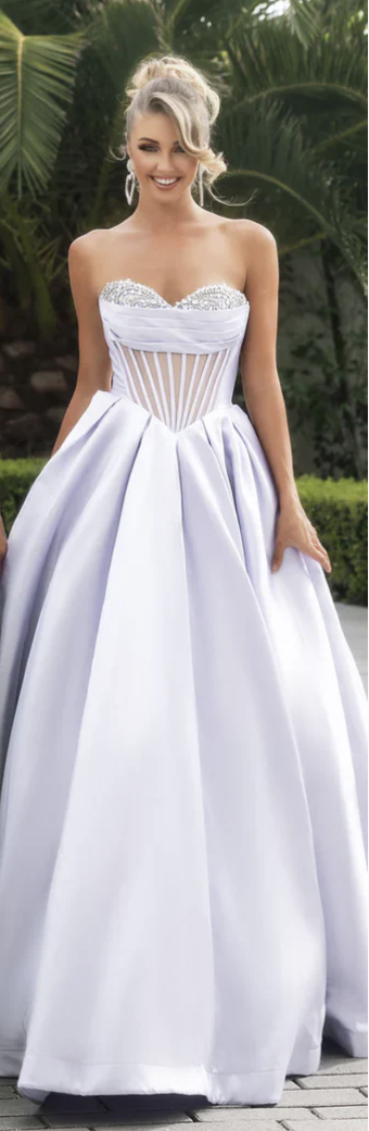 Allure Bridals Style: PS25306-Tara- Size 14- Allure Bridals #0 default Silver/White thumbnail