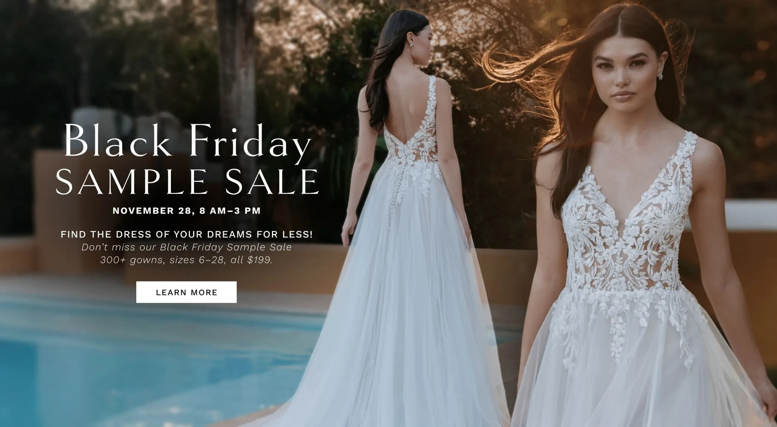 Black Friday Sample Sale Desktop Banner