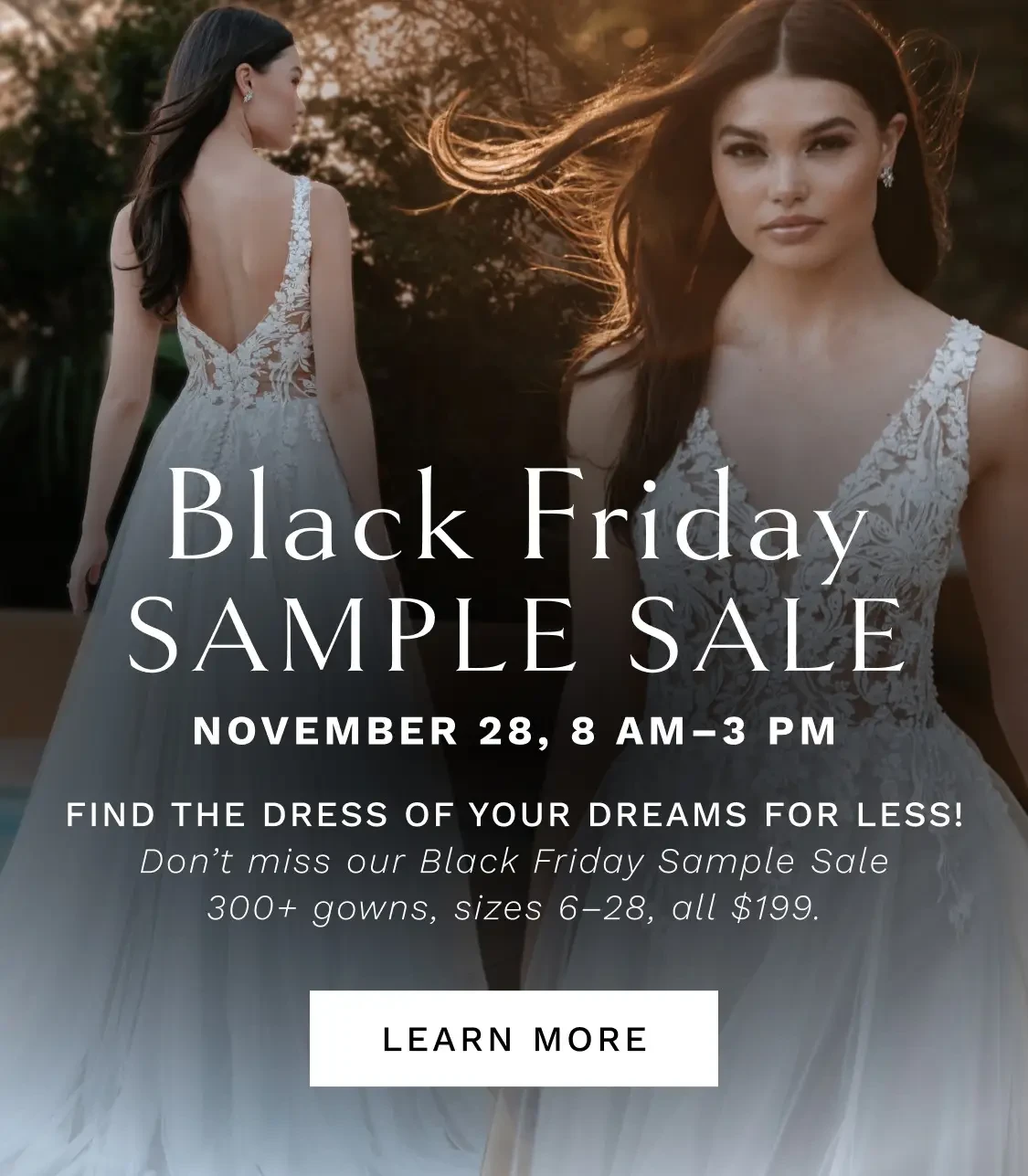 Black Friday Sample Sale Mobile Banner