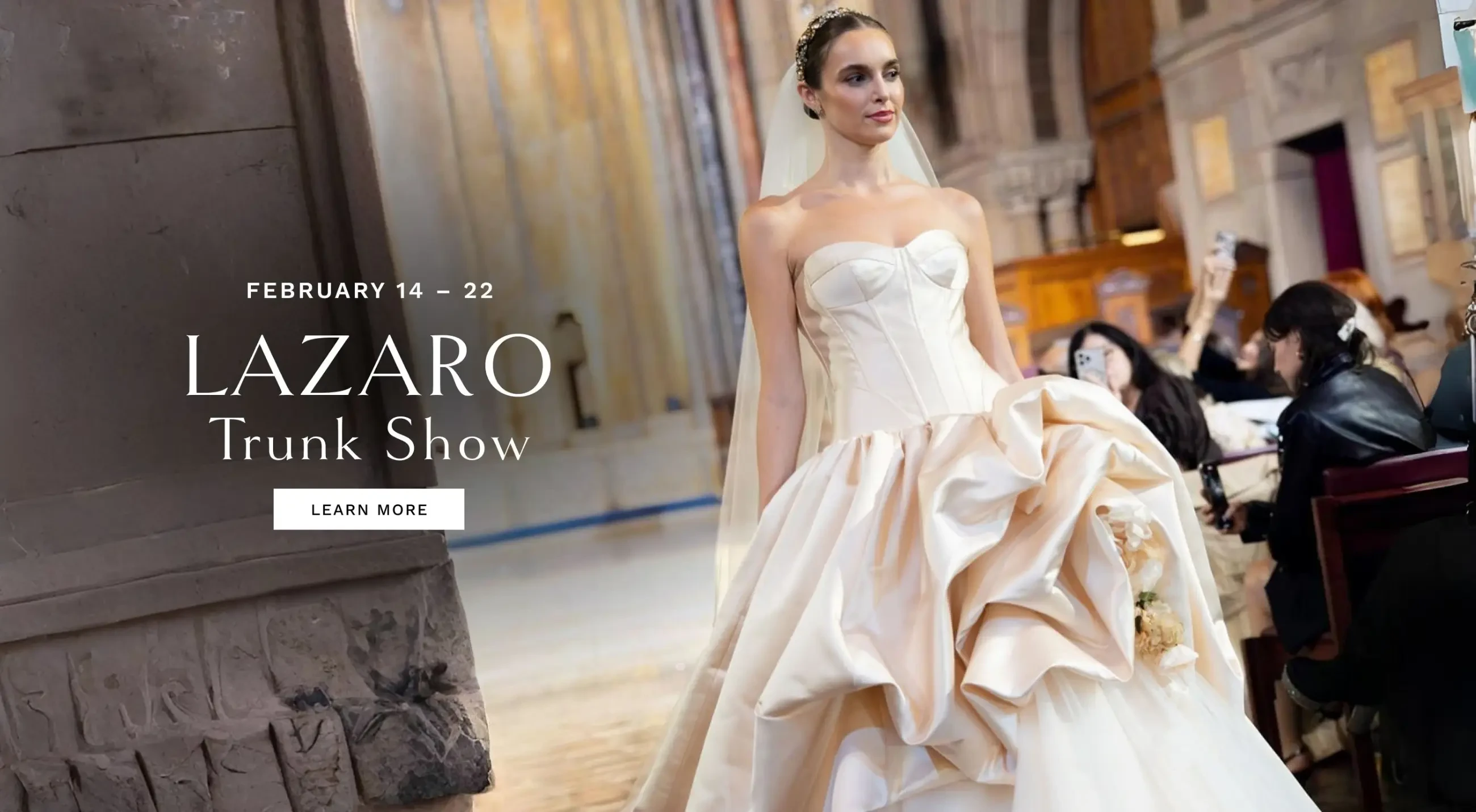 Lazaro Trunk Show Desktop Banner