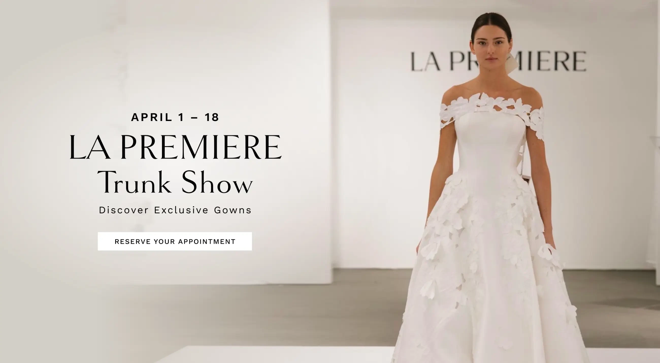 La Premiere Trunk Show Desktop Banner