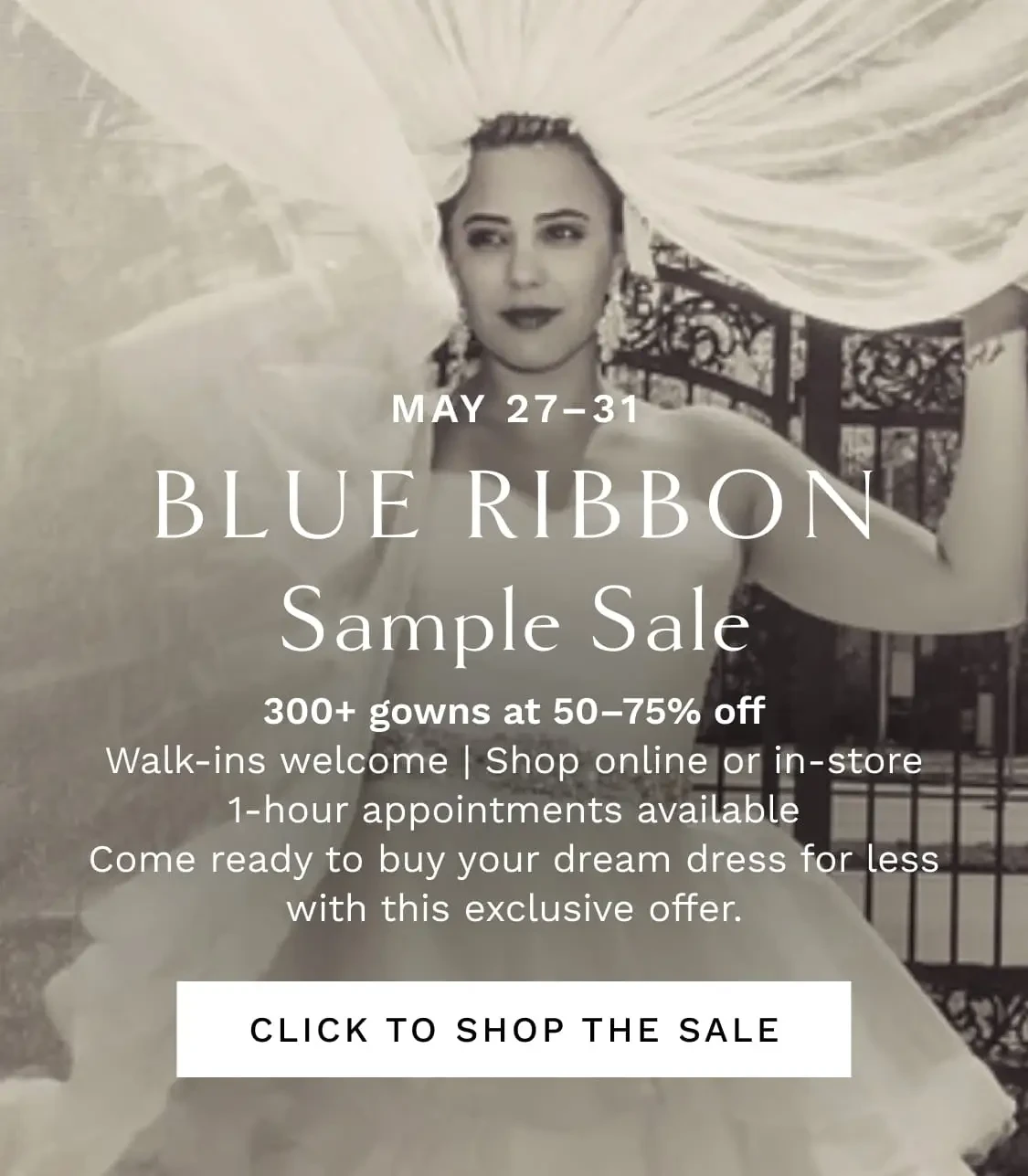 Blue Ribbon Sample Sale Mobile Banner
